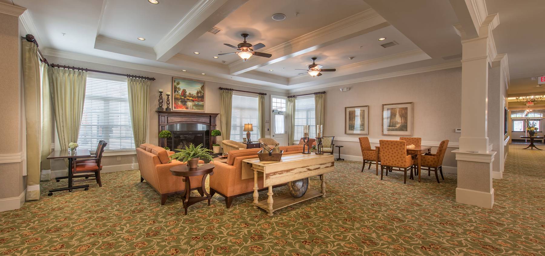 Elder Care in South Carolina - Community Living Room