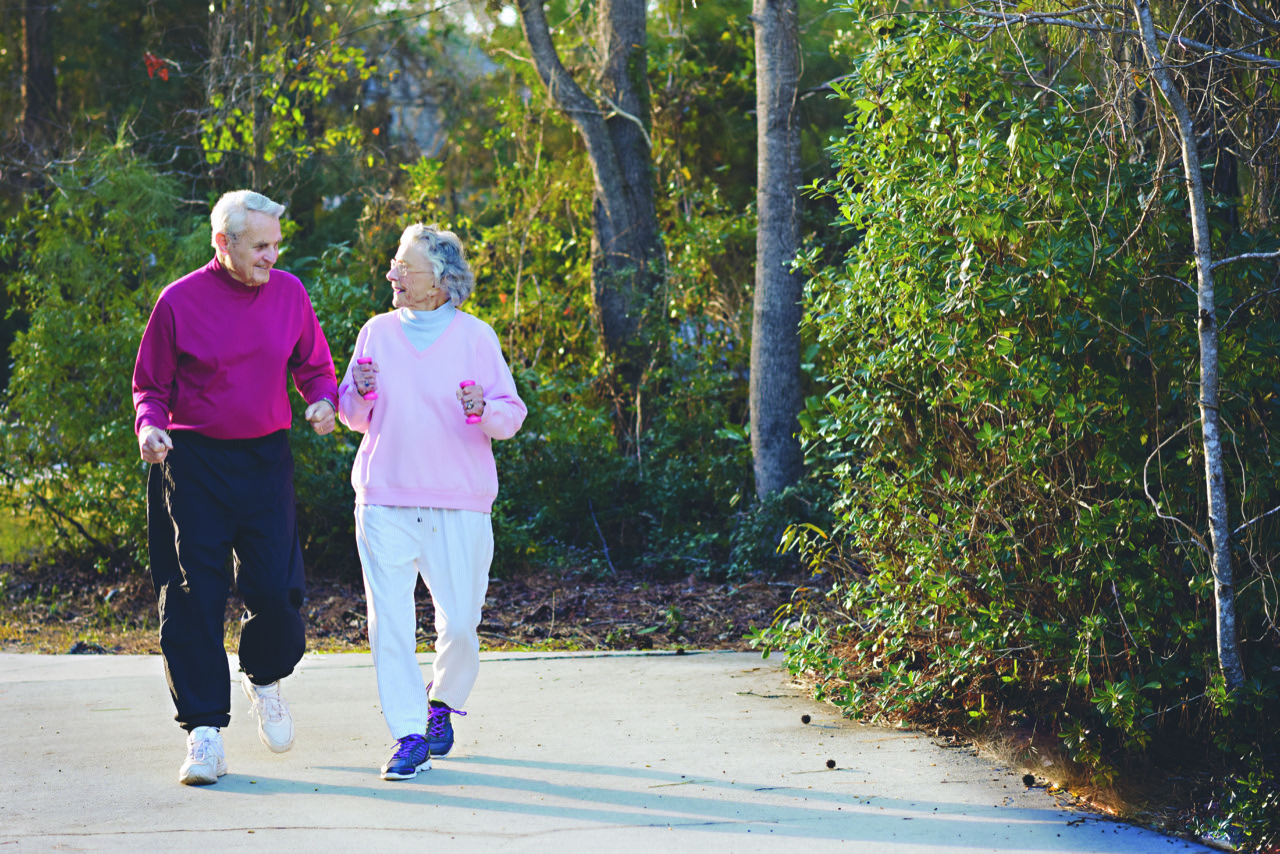 Senior Living in Missouri - Two Seniors Exercising