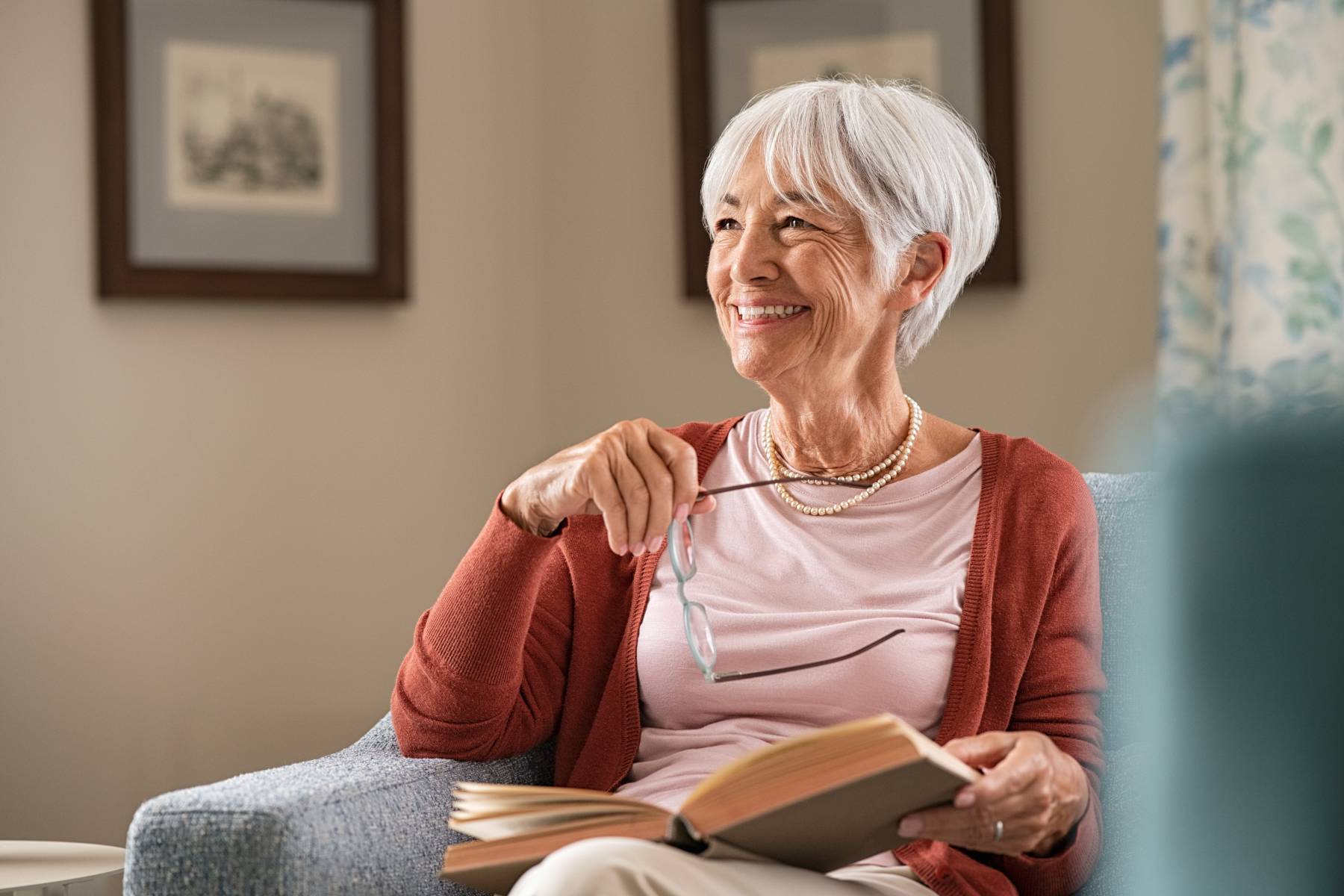 Happy Senior Woman Smiling